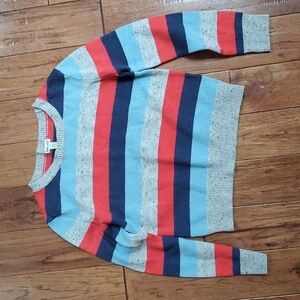 Splendid girls stripe crew neck sweater